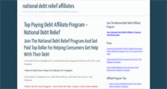 Desktop Screenshot of nationaldebtreliefaffiliates.com