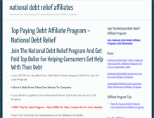 Tablet Screenshot of nationaldebtreliefaffiliates.com